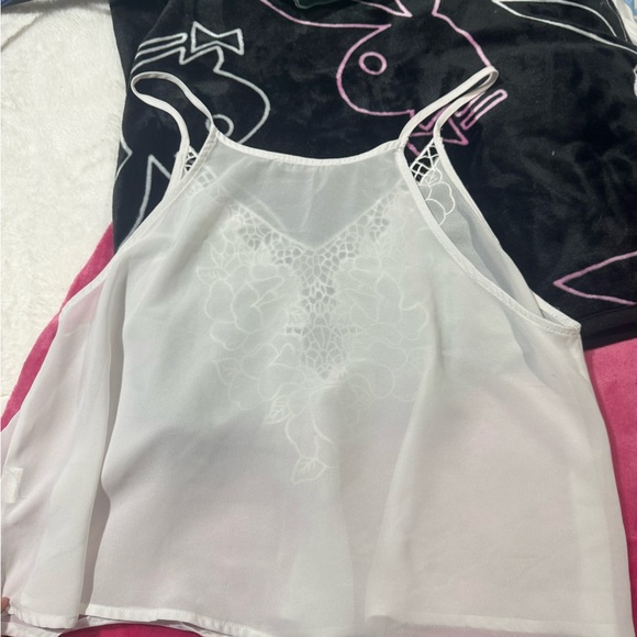 Brandy Melville White Floral Lace Camisole - Picture 2 of 2